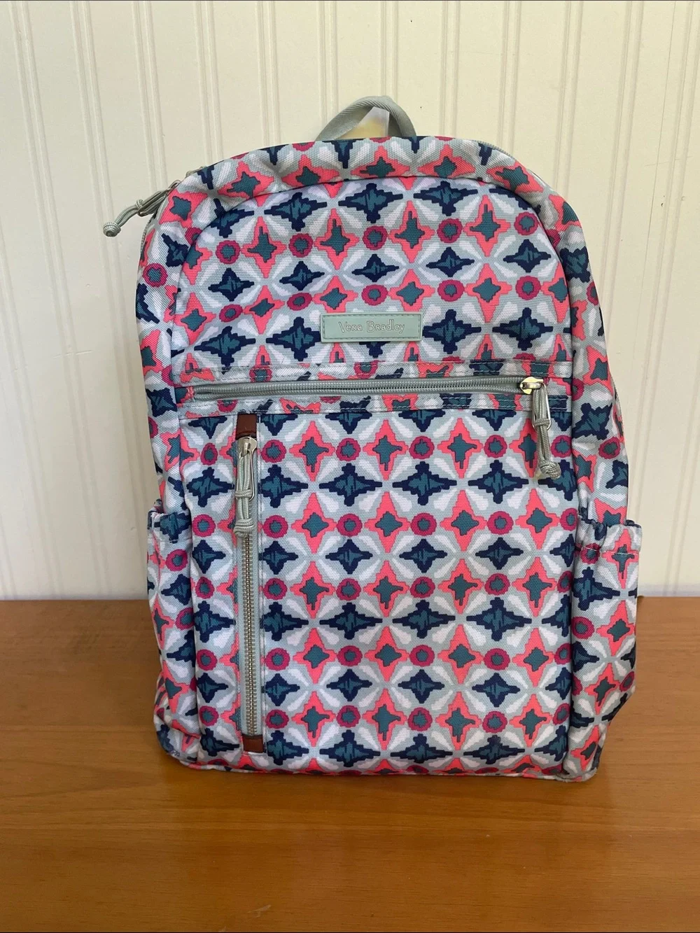 Vera Bradley Water Geo Patterned Backpack retired print